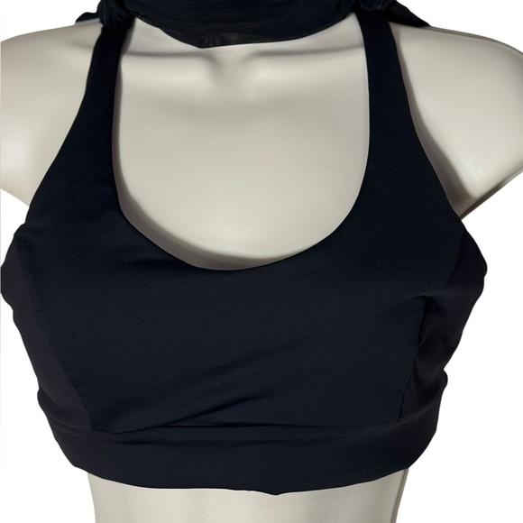 Lululemon Tank Top Womens 8 Black2 in 1 Twist Around Racerback Built in Bra - Picture 12 of 15